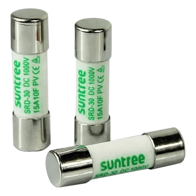 Fusible DC Solar / 1000V / 20A / Corte 20kA / Tamaño 10x38mm / Riel DIN 35mm / Rango -5°C a +40°C