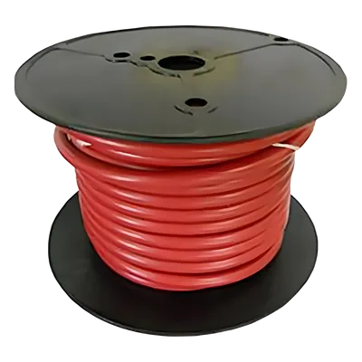 Cable para Batería Marina / 6 AWG / 100 Pies (30.5 m) / PVC Retardante de Llama Rojo / Cobre Estañado Clase K / 600V / 105°C Seco / 75°C Húmedo