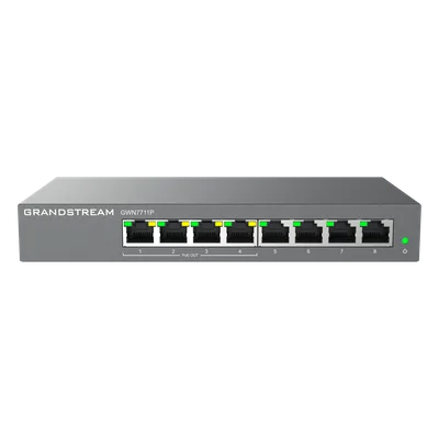 Switch Administrable Capa 2 Lite / 8 Puertos Gigabit / 4 Puertos PoE+ / 32 VLAN / QoS / GDMS Cloud / Montaje Pared y Escritorio