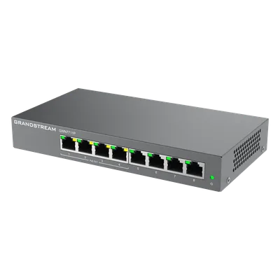 Switch Administrable Capa 2 Lite / 8 Puertos Gigabit / 4 Puertos PoE+ / 32 VLAN / QoS / GDMS Cloud / Montaje Pared y Escritorio