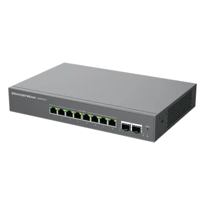 Switch L2 Lite Administrable de 10 Puertos / 8 Puertos Ethernet 2.5 Gbps / 2 Puertos SFP+ 10 Gbps / PoE+ 802.3af/at / VLAN 802.1Q / QoS / IGMP Snooping / Montaje Escritorio, Pared o Rack 19" (0.48 m)