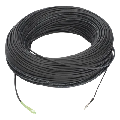 Cable de Fibra Óptica Drop / G.657A2 Monomodo / Simplex SC/APC-SC/APC / 150 m (492.13 pies) / LS0H / Unifibra / Interior-Exterior