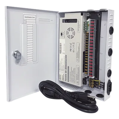 Fuente de Poder CCTV / 18 Canales / 30 A / 11-15 VCC / 350 W / Filtro de Ruido por Canal
