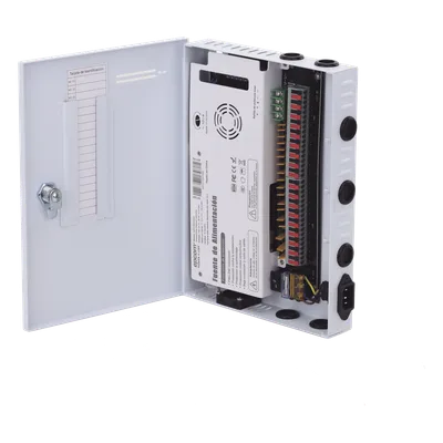Fuente de Poder CCTV / 18 Canales / 30 A / 11-15 VCC / 350 W / Filtro de Ruido por Canal