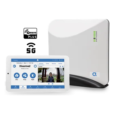 Panel de Seguridad y Automatización / Conectividad 5G y Wi-Fi 2.4 GHz / 96 Zonas Inalámbricas / Z-Wave y 433.92 MHz / 49 Usuarios