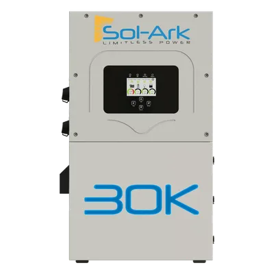 Inversor Híbrido Trifásico / 30 kW / 208 Vca / Acoplamiento CA/CC / IP65 / 160-500 Vcc Baterías