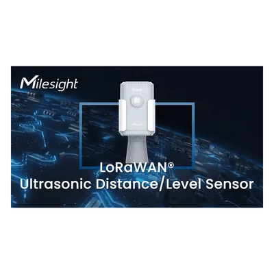 Sensor Ultrasónico LoRaWAN / Medición de Nivel / Rango 0.25 a 10 m (0.82 a 32.8 ft) / Precisión ±1% / IP67 / Batería 10 Años