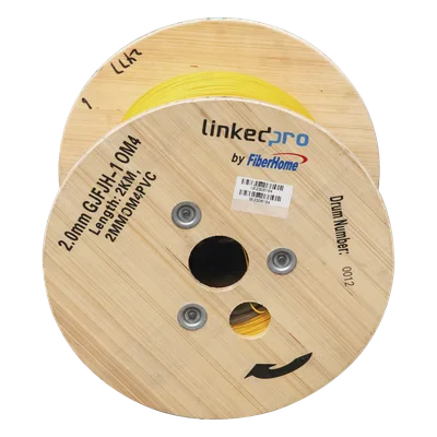 Cable de Fibra Óptica Multimodo / OM4 / Simplex / Tight Buffer 0.9 mm / Diámetro 2.0 mm / PVC Amarillo / Precio Por Metro