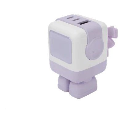 Cargador de Escritorio / 65W / 3 Puertos / 2 USB-C + 1 USB-A / PD 3.0 / QC 4.0 / GaN II / Pantalla LED