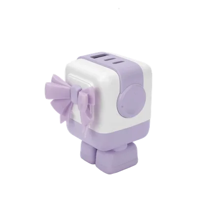 Cargador de Escritorio / 65W / 3 Puertos / 2 USB-C + 1 USB-A / PD 3.0 / QC 4.0 / GaN II / Pantalla LED
