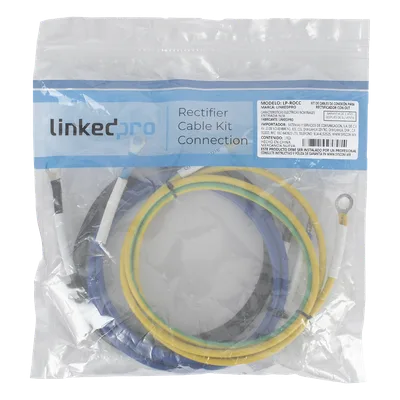 Kit de Cables de Conexión para Rectificador / 48 VDC / 1.5 m (4.9 ft) / Cobre / Modular