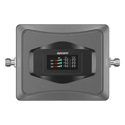 Amplificador Celular 4G / Triple Banda 850/1900/2100 MHz / Ganancia 68 dBm / Cobertura 600 m² / Kit Completo con Antenas y Cables
