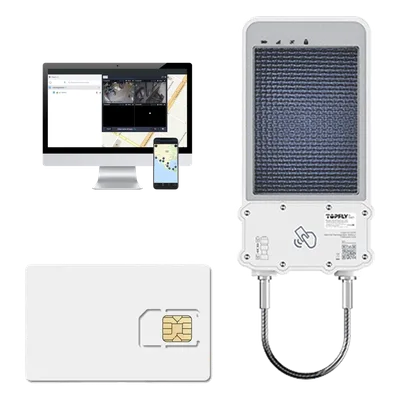 Kit Cerradura Inteligente GPS Solar / LTE Cat-M1 / RFID BLE OTA / IP67 / Batería 14400mAh / Autonomía 365 días / Panel Solar Integrado