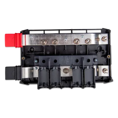 Barra de Distribución Modular DC / 1000 A / 9-60 V CC / Conexiones M8-M10 / Cobre Estañado / -40 °C a +60 °C