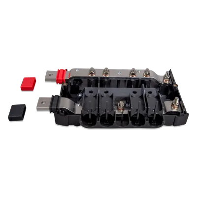 Barra de Distribución Modular DC / 1000 A / 9-60 V CC / Conexiones M8-M10 / Cobre Estañado / -40 °C a +60 °C