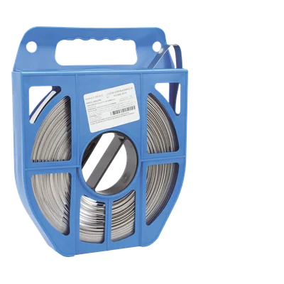 Fleje de Acero Inoxidable / 5/8 pulgadas / 0.70 mm / 30.5 m (100 ft) / Tensión 6.1 kN / Bobina 2.76 kg