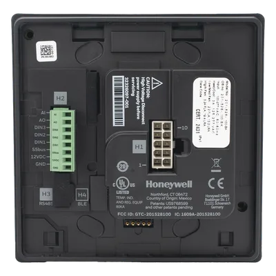 Termostato de Gestión Energética / BACnet MS/TP y Wi-Fi / 100-277 VAC / FCU 2 y 4 Tubos / 3 Velocidades / Sensor PIR / Ónix Negro