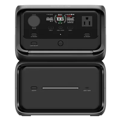 Estación de Energía Portátil / 858 Wh / Salida AC Dual 300 W (550 W Pico) / USB-C PD 100 W / Carga Solar 110 W / Wi-Fi y Bluetooth / Batería LFP