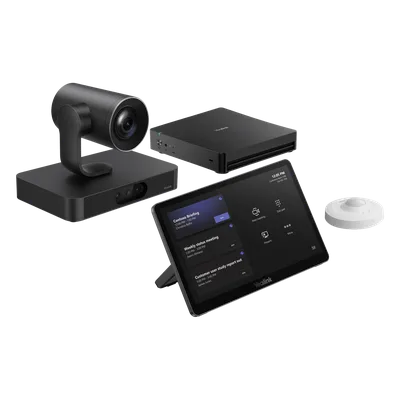 Sistema de Videoconferencia / Microsoft Teams Rooms / Intel Ultra 5 con NPU / Cámara Dual 4K / Zoom Óptico 20x / Panel Táctil 11.6" / Compartir Inalámbrico 1080p