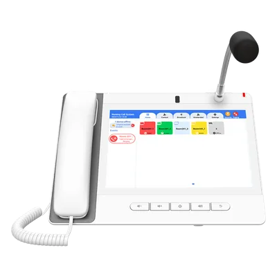 Teléfono IP Empresarial / 20 Líneas SIP / Pantalla Táctil 10.1' HD / Wi-Fi 5 / Bluetooth 4.2 / PoE / Multicast Voceo / Cámara Full HD / 116 Teclas DSS