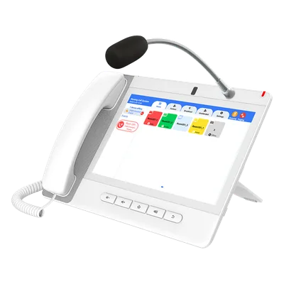 Teléfono IP Empresarial / 20 Líneas SIP / Pantalla Táctil 10.1' HD / Wi-Fi 5 / Bluetooth 4.2 / PoE / Multicast Voceo / Cámara Full HD / 116 Teclas DSS