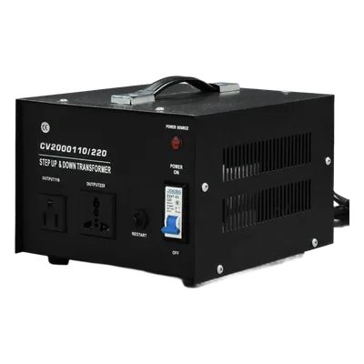 Convertidor de Voltaje / 2000 VA / 110 Vca / 220 Vca / Monofásico / Eficiencia ≤98%