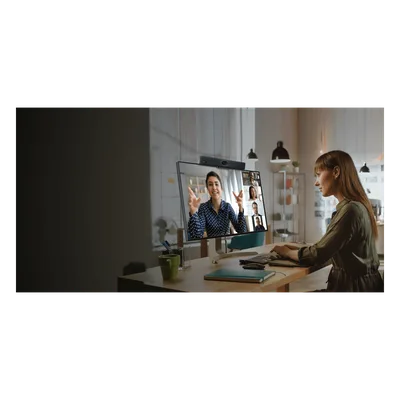 Barra de Videoconferencia USB / 4K Ultra HD / Lente Gran Angular 120° / Zoom Digital 5x / Array 8+1 Micrófonos 4.5 m (14.8 ft) / Altavoz Full-Duplex 5W / Wi-Fi Integrado
