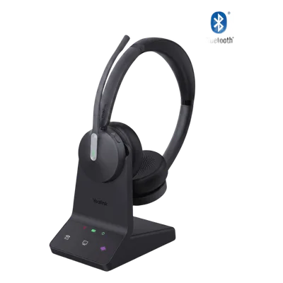 Auriculares Inalámbricos UC / DECT y Bluetooth 5.2 Simultáneos / Triple Conexión / 32 Horas de Conversación / Cancelación de Ruido con 3 Micrófonos