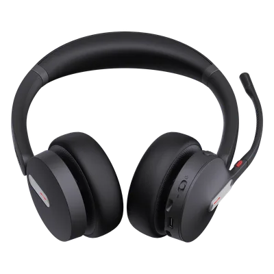 Auriculares Inalámbricos UC / DECT y Bluetooth 5.2 Simultáneos / Triple Conexión / 32 Horas de Conversación / Cancelación de Ruido con 3 Micrófonos