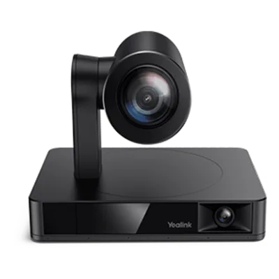Cámara de Videoconferencia IP / Dual 4K / Sensor 8 MP / Zoom Óptico 12x / Campo de Visión 120° Panorámico / Seguimiento Automático por Voz
