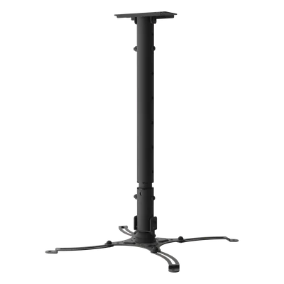 Soporte de Techo para Proyector / Extensible 17" a 25.5" / Capacidad 10 kg / Ajuste Vertical 39.59" a 63.21" / Rotación 360° / Inclinación +20°/-5°