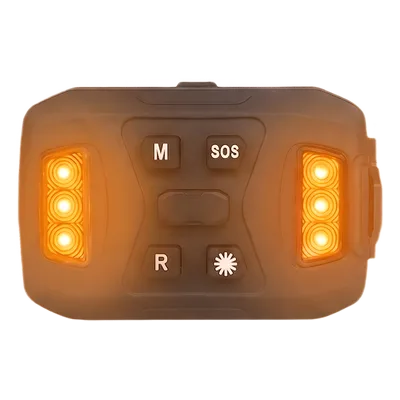 Luz de Advertencia Múltiple XLTD2735A / 26 LEDs Rojo/Azul/Blanco / IP67 / Magnética / Recargable 1200mAh / 72x48x29mm