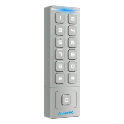 Teclado Autónomo de Acceso / 1000 Tarjetas y PIN / IP65 / Lector EM 3 cm (1.18 in) / Salida Wiegand 26/34 / -40°C a 65°C