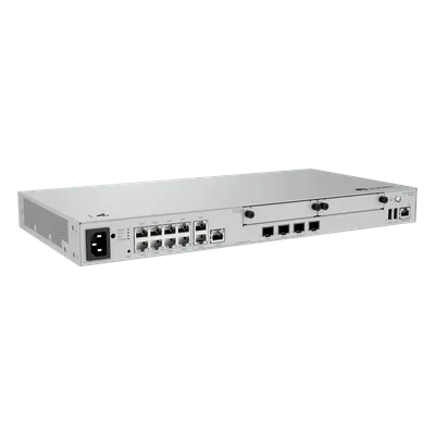 Router Empresarial / 1×SFP+ & 8×GE LAN / 1×SFP+ & 2×GE WAN / 1,200 Usuarios / 128 APs / 1,000 Túneles IPsec / 3 Gbps