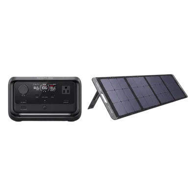 Estación de Energía Portátil / 600W AC / X-Boost 1200W / Batería LiFePO4 286Wh / Panel Solar 200W / UPS