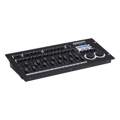 Controlador DMX / 256 Canales / 16 Fixtures / 135 Figuras Vectoriales / 80 Playbacks / 2 Puertos DMX Aislados / Rack 19"