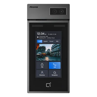 Panel de Control de Acceso IP / Pantalla Táctil IPS 5 Pulgadas / Cámara 2 Megapixel / Reconocimiento Facial / Múltiples Métodos de Desbloqueo / PoE / IP66 / IK08