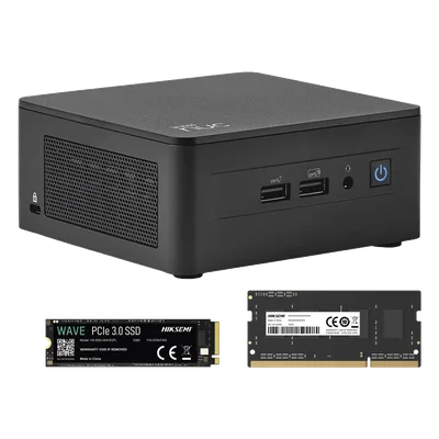 Kit / Mini PC NUC Barebone / Intel Core I3 /bluetooth / Incluye memoria 8GB / Incluye 256 SSD / No incluye sistema operativo