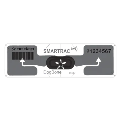 Etiqueta UHF para Exterior / Identificación Vehicular / Pasiva EPC Gen 2 / Alcance 12 m (39.4 ft) / IP65 / Adhesivo Transparente / Resistente UV y Vandalismo