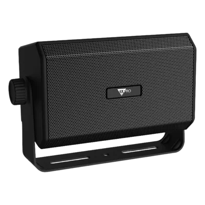 Altavoz Externo Compacto / 10W 8 Ohm / Perfil Bajo / Soporte Ajustable 180° / Conector 3.5 mm / Compatible CB GMRS Marina Radioafición