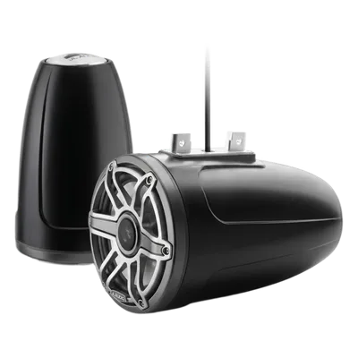 Bocina Marina Coaxial Serie M6 / 7.7 Pulgadas / Woofers Optimizados DMA / Tweeters de Cúpula de Seda / Montaje Tubular o Superficie / Iluminación LED RGB Transflective / Certificación UV y Niebla Sali