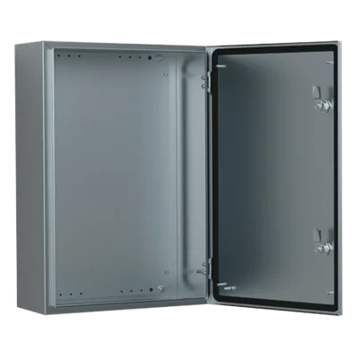 Gabinete Industrial / Acero Inoxidable AISI 304L / IP66 / 500x500x210 mm (19.7x19.7x8.3 in) / Montura Mural / Placa de Montaje 2 mm