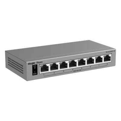 Switch Gigabit Smart Cloud-Managed / 8 Puertos 10/100/1000BASE-T / Capa 2 / Switching 16 Gbps / AI-Powered Failover / Modo CCTV Un-Click / Gestión Cloud / Fanless / Protección Surge 6 kV