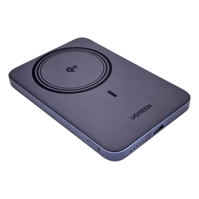 Power Bank Magnético Inalámbrico / 5000 mAh / USB-C 20W PD3.0 / Carga Inalámbrica 15W / Ultrafino 8.6 mm (0.3 in) / Carga Simultánea