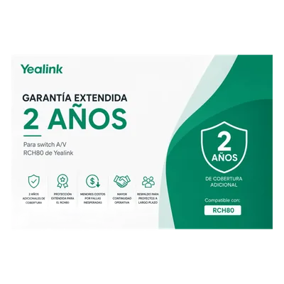 Garantia Extendida de 2 Años para Switch RCH80 de Yealink
