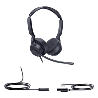 Auricular con Diadema / Alámbrico Analógico / Conexión QD a RJ9 / Audio HD 20 Hz - 20 kHz / Cancelación de Ruido / ActiveProtection
