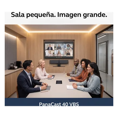 Barra de Video para Salas de Reuniones / Campo de Visión 180° / Cámara Dual Panorámica 4K / Zoom Digital 4X / 6 Micrófonos Beamforming / Altavoz Integrado / Certificación Teams y Zoom