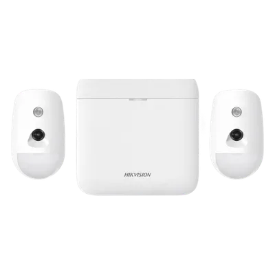Kit de Alarma Inalámbrica / 48 Zonas / 2 PIRCAM con Videoverificación / Batería de Respaldo 12 h / Inmunidad a Mascotas 30 kg / Comunicación 433 MHz