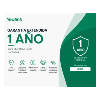 Garantia Extendida de 1 Año para Microfonos CM20 de Yealink