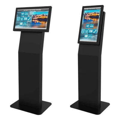 Montaje tipo Kiosko Para Pantallas Indoor Peerless-AV / Base Rectangular / Puertas con Seguridad / Gestión Interna de Cables / Compatible con formato VESA 100x100 a 200x200 (pantalla no incluida)